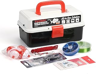 3 Layers Tackle Box with Tackle Included, 191PCS Fishing Lures Tackle Kit Contains Pliers, Crankbait, Hooks, Weights & Accessories, Fishing Gear Bait Lure Gifts for Men Starter Bass Freshwater product image