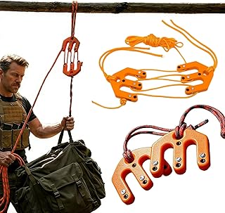 Vingtank Game & Gear Hoist Block and Tackle System, Ultralight Nylon Hunting Hoist, Portable Compact Pulley Lifting Tool for Backcountry & Solo Hunting, Outdoor Gear Hoist product image
