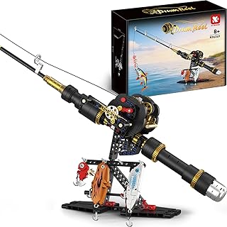 Fishing Rod Building Kit, Designed for Fishing Enthusiasts, is a LEGO-Compatible STEM Construction Toy Suitable for Children and Adults as a Home Decor Gift.589 Pieces product image