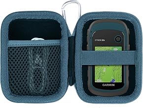 Lebakort Hard Case Compatible with Garmin eTrex 10/20 / 20x / 30x / 22x / 32x / SE Worldwide Rugged Handheld GPS Navigator (Black + Blue Case) product image