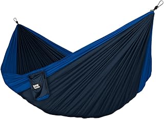 Fox Outfitters Neolite Single Camping Hammock - Lightweight Portable Nylon Parachute Hammock for Backpacking, Travel, Beach, Yard. Hammock Straps & Steel Carabiners Included product image