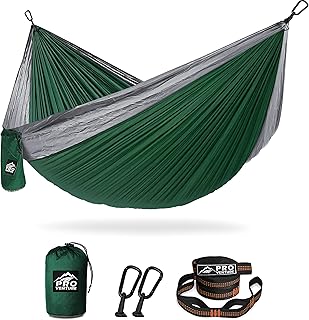 Camping Hammock 500 lb Capacity – Portable Double Hammock with Tree-Friendly Straps and Carabiners, Lightweight for Backpacking, Hiking, Travel, Beach, Backyard product image