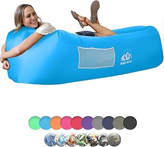 WEKAPO Inflatable Couch Air Lounger Chair - Camping & Beach Accessories, Portable Blow up Sofa for Hiking, Lawn, Indoor/Outdoor Movies & Music Festivals. Lightweight and Easy to Set Up Air Hammock product image