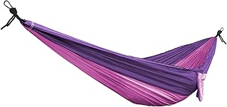 Bliss Hammocks BH-406PP To Go Hammock in a Bag Travel Hammock, Rip-Stop Polyester Dual-Color Fabric, Portable Camping Hammock, Supports up to 260-Pounds for Camping, Hiking and Outdoors, Pink Purple product image