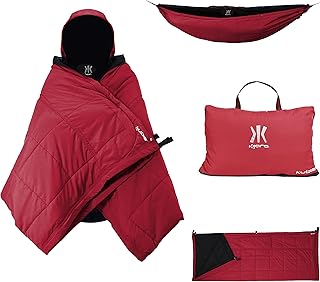 Kijaro Kubie 10-in-1 Versatile Portable Hammock, Poncho, Blanket, Sleeping Bag, Hammock Underquilt & More - Multi Use Outdoor Gear for Camping, Travel & Sports Games product image