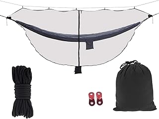Mosquito net for Camping Hammock, Compact Lightweight Hammock Netting, 12' Long with Dual Sides Zippers Fits All Camping Hammocks product image
