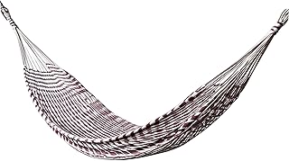 ALL NAHLO Cotton Double Hammock Portable Lightweight Hammocks Swing Person Tree Stand Camping Rope Outdoor Tent net Straps Bed Fabric Quilted Patio Camp product image