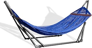 Best Home Fashion Hammock with Collapsible Steel Stand & Carrying Case, Portable & Adjustable, Perfect for Camping Beach Summer Patio, EZ Daze Foldable Hammock with Stand - Navy product image