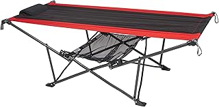 Mac Sports H900S-100 Topnotch Heavy Duty Multi-Use Outdoor Camping Portable Folding Hammock (Red/Black) product image