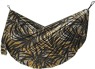 Hurley Duo Camping Hammock - 1 Person Portable Hammock for Camping, Heavy Duty Hammock with Parachute Nylon Fabric - Camping Accessories & Camping Gear for Outdoor Activities - Holds Up to 400lbs product image