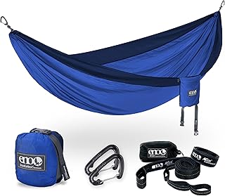 ENO Bundle, Includes The DoubleNest Hammock & Atlas Suspension System, Lightweight, Durable Hammock with Straps for Camping, Hiking & Travel, Royal/Navy product image