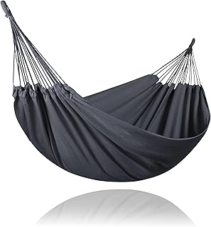 SUNCREAT Hammocks Outdoor Camping Double Hammock, Extra Large 2 Person Hammock for Camping, Dark Gray product image