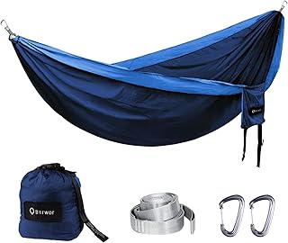 Hammock - Lightweight, Portable, 1 to 2 Person Hammock - for Camping, Hiking, Backpacking, Travel, a Festival, or The Beach product image