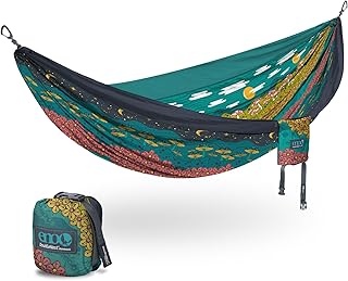 ENO, Eagles Nest Outfitters DoubleNest Lightweight Camping Hammock, 1 to 2 Person, Special Edition Colors, ATC product image