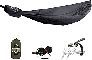 Onewind 11ft Ultralight Camping Hammock, Portable Hammock, 40D 1.7oz Nylon Ripstop with 2 * 12Ft Tree Straps for Camping Hiking Backpacking, 11' x 55" Dark Grey product image