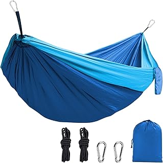 Camping Hammock, 660lbs Portable Hammock Tent for Travel Camping, Camping Accessories for Indoor Outdoor Hiking Backpacking Backyard Beach(Glue) product image
