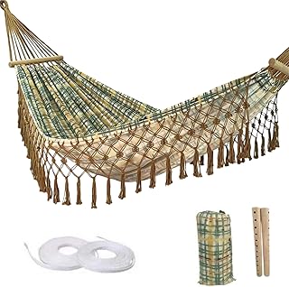Portable Hammock, Bohemian Hammock,2person Hammock,for Suitable,Patio,Beach,Backyard,Garden,（Cyan 79 * 59 product image