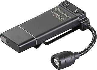 Streamlight 61125 ClipMate 70-Lumen 500-Candela Rechargeable Hands-Free Clip-On Light with White and Red LEDs, Black product image