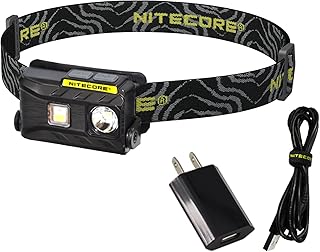 Nitecore NU25 360 Lumen Triple Output - White, Red, High CRI - Lightweight USB Rechargeable Headlamp (Black) product image