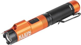 KLEIN TOOLS 56040 Magnetic LED Flashlight, 350 Lumen Rechargeable Flashlight, Twist Focus, Laser Pointer, Hands-Free, USB Charging Cable, for Work and Outdoor product image