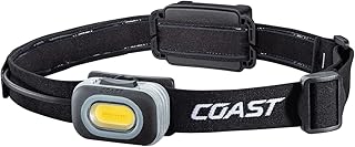 Coast RL10 560 Lumen Dual Color LED Headlamp with Flood and Spot Beams, Variable Light Control, C.O.B., Alkaline Dual Power, Non-Slip Band, 3 x AAA Included product image