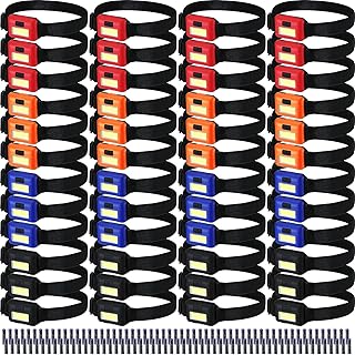 96 Pcs LED Headlamp Flashlight for Adults and Kids 1.34oz Head Lamp 800 Lumens with 3 Modes 288 AAA Batteries Waterproof Work Headlamp Flashlights Bulk COB Headlight for Running Camping product image