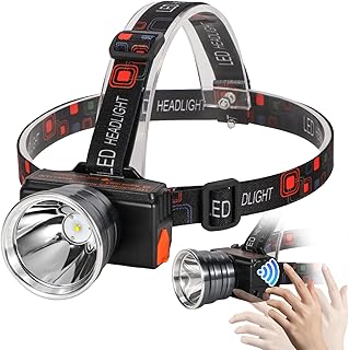 Lokilo Wave Smart Rechargeable Sensing Headlight Superbright LED headlamp with Battery Indicator and Power Bank Function Type C Charging Cable Included (White Light) product image