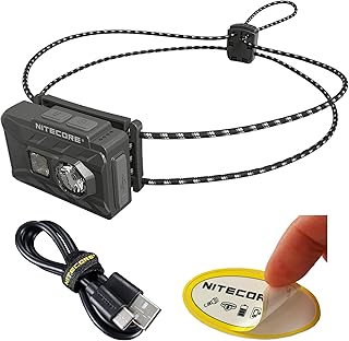 Nitecore NU20 Classic Ultralight Headlamp, 360 Lumen USB-C Rechargeable Lightweight for Backpacking, Camping, Running with Auxilary White and Red Light product image