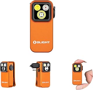 OLIGHT Oclip Pro EDC Flashlight Clip-on Light, Rechargeable 500 Lumens with Three Lighting Solutions Type-C Charging, Magnetic Flash Lights for Signaling, Cycling, Outdoor or Indoor Use(Orange) product image