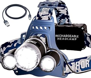 TDC Head Lamp Led Rechargeable Super Bright - USB-C Headlamp for Adults - Head Lights for Forehead - 1080 Lumen Head Flashlight - 10HR Battery for Hardhat, Camping, Hunting, Work product image