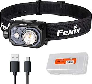 Fenix HL45R 1000 Lumen Zoomable Headlamp, USB-C Rechargeable, 3X AAA Dual Fuel, Gesture Sensing, Adjustable Focus with Floodlight,Spotlight, Red Light and Organizer product image