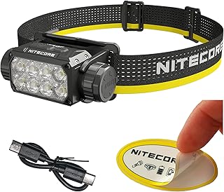 Nitecore HC75 UHE 3000 Lumen USB-C Rechargeable Zoomable Work Headlamp, White and Red Beams for Industrial Work, Night Camping, Hiking, and Hunting, Adjustable Focus with Floodlight and Spotlight product image