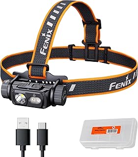 Fenix HM60R V2.0 1600 Lumens Rechargeable Headlamp, USB-C Fast Charging, Spotlight & Floodlight with Red Light, Lightweight Waterproof LED Head Lamp for Camping, Hiking, Caving, Work product image