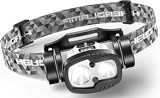 Rechargeable LED Headlamp 3000 High Lumens,9 Modes 60H Long Lasting, Motion Sensor IPX6 Waterproof Bright Head Light,for Outdoor Camping Hiking Running Fishing product image