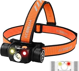 ACEBEAM H30 4000 Lumens Brightest Headlamp Rechargeable, White Light, Red and CRI LED Light Combo, Head Lamp for Adults, Camping Accessories Gear, Waterproof Head Light Flashlight for Outdoor, Work product image
