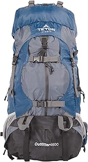 Teton Outfitter 4600 Ultralight Internal Frame High-Performance Backpack for Hiking, Camping, Travel, and Outdoor Activities; 75L, Blue product image