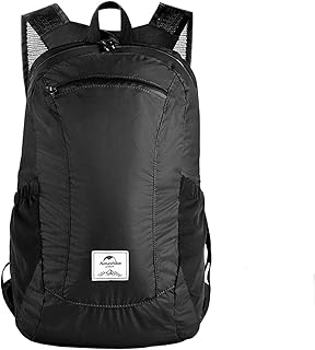 Naturehike 18L Lightweight Hiking Backpack, Waterproof Camping Packable Backpack Ultralight for Travel, Airplane, Small Hiking Daypack for Adults, Black product image