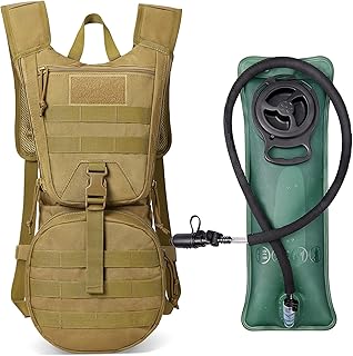 G4Free Military Tactical Hydration Pack Water Backpack with 3L Upgraded Bladder for Hiking Running Cycling product image