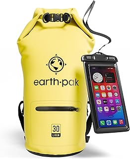Earth Pak Waterproof Dry Bag with Zippered Pocket - Waterproof Dry Bag Backpack Keeps Gear Dry product image