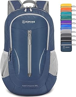 ZOMAKE Ultra Lightweight Packable Backpack 25L - Foldable Hiking Backpacks Water Resistant Small Folding Daypack for Travel(Navy Blue) product image