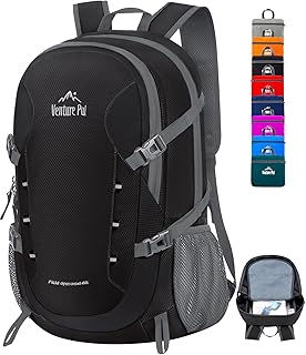 Venture Pal 40L Lightweight Packable Travel Hiking Backpack Daypack-Black product image