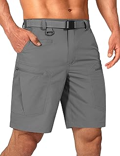 Mens Cargo Hiking Shorts Water Resistant Quick Dry Lightweight Breathable Tactical Shorts with Nylon Belt product image