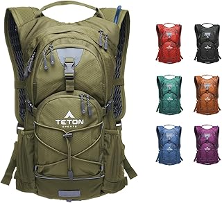 Teton Oasis/Trailrunner Hydration Backpack – Lightweight Water Pack with 2L/3L Bladder for Hiking, Running, Cycling, Biking – 2L/18L/22L Sizes – Sewn-in Rain Cover – Fits Men and Women product image