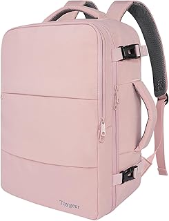 Taygeer Travel Backpack for Women, Carry On Backpack with Water Bottle Pocket & Shoe Pouch, TSA 15.6inch Laptop Mochila Flight Approved, Nurse Bag Casual Daypack for Weekender Business Hiking, Pink product image