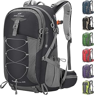 Maelstrom Hiking Backpack,Camping Backpack,40L Waterproof Hiking Daypack with Rain Cover,Lightweight Travel Backpack,Black product image