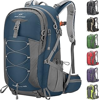 Maelstrom Hiking Backpack,Camping Backpack,40L Waterproof Hiking Daypack with Rain Cover,Lightweight Travel Backpack,Blue product image