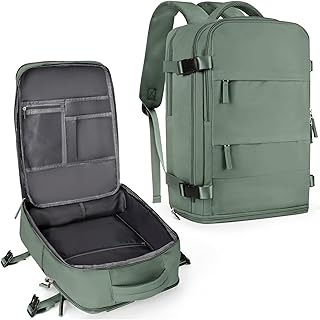 coowoz Travel Backpack For Women Men,Carry On Backpack,Hiking Backpack Waterproof Outdoor Sports Rucksack Casual Daypack Travel Essentials(Olive Green) product image