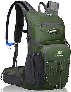 N NEVO RHINO Hydration Backpack, 18L Multipurpose Hiking Backpack with 3L Water Bladder, Water Backpack Insulated Hydration Pack Ideal for Hiking and Cycling product image