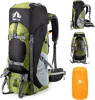 Night Cat Hiking Backpacks 70L Camping Backpacking Packs for Men Women Lightweight Outdoor for Mountaineering Traveling, No Internal Frame product image