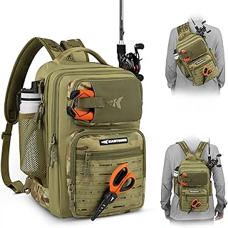 KastKing BlowBak Tactical Sling Tackle Bag-Lightweight Fishing Backpack Storge Fishing Gear and Equipment,Gift for Men product image